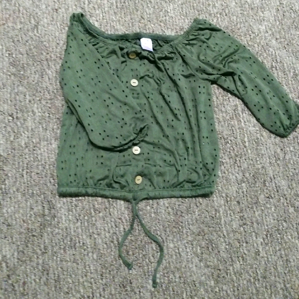 Olive Green Top